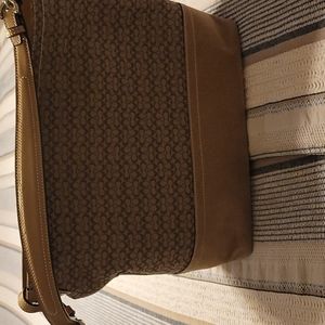 Coach signature shoulder bag